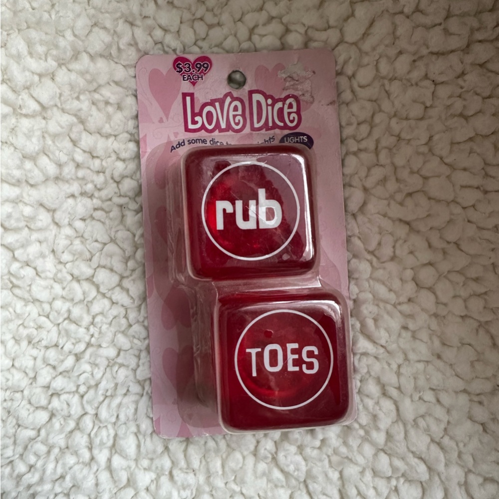 Love Dice Game Set - Vibrant Red